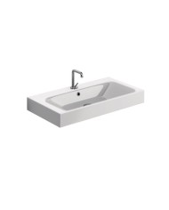 Lavabo monoforo 80 x 45 sospeso o appoggio - Serie Tribeca