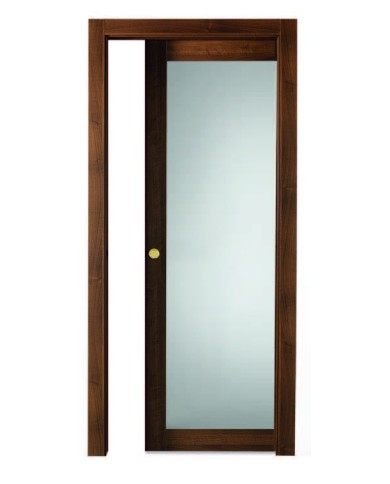 Porta - Noce nazionale vetro