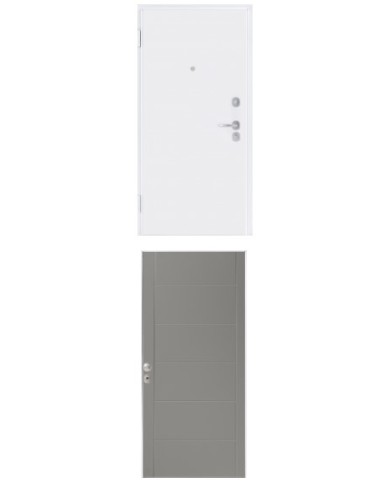 Porta blindata - Sicura White L800 X H2100 ( Apertura porta: Spinta a destra)