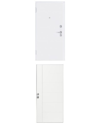 Porta blindata - Sicura White L800 X H2100 ( Apertura porta: Spinta a destra)