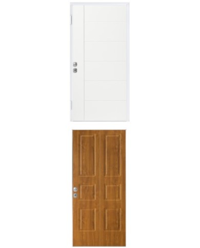 Porta blindata - Sicura White L800 X H2100 ( Apertura porta: Spinta a destra)