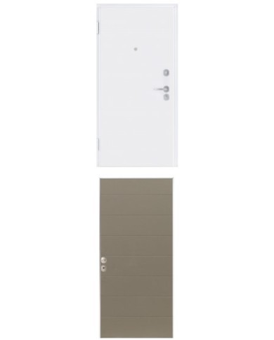 Porta blindata - Sicura White L800 X H2100 ( Apertura porta: Spinta a sinistra)