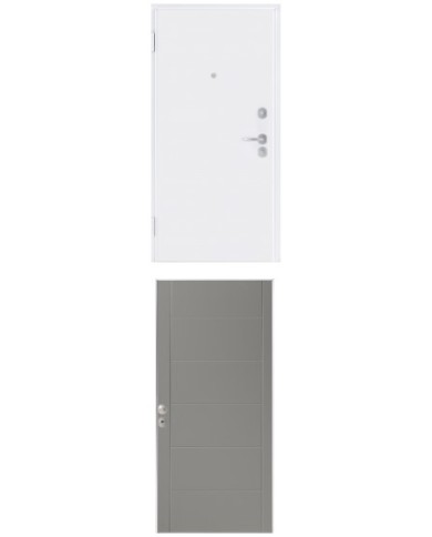 Porta blindata - Sicura White L800 X H2100 ( Apertura porta: Spinta a sinistra)