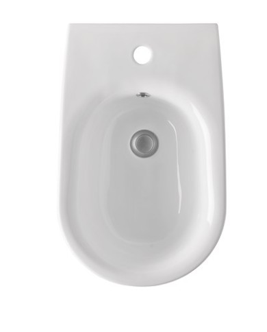 Bidet filo muro monoforo e completo di fissaggio WB9N - Serie Nolita