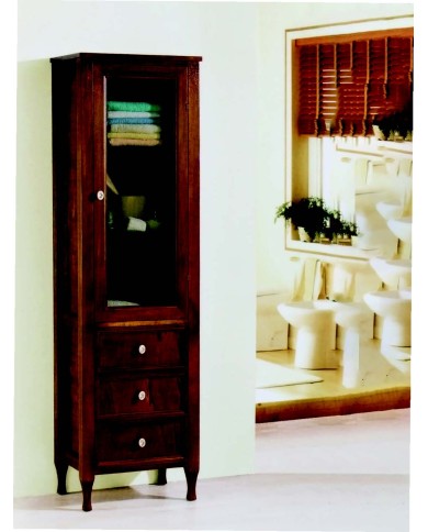 Colonna a terra finiture Noce - Serie Sonia