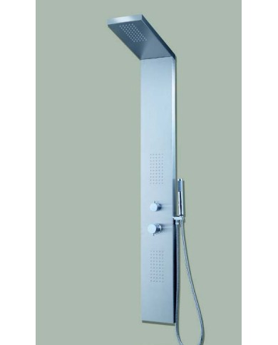 Colonna doccia in acciaio inox spazzolato - Tipologia Alpha