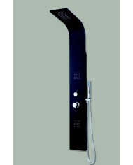 Colonna doccia in alluminio nero opaco - Tipologia Omega