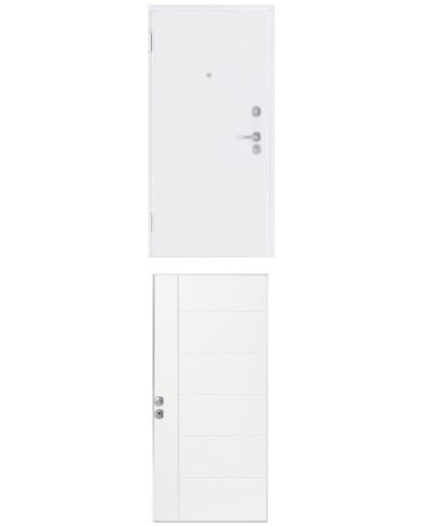 Porta blindata - Sicura White L900 X H2100 ( Apertura porta: Spinta a destra)