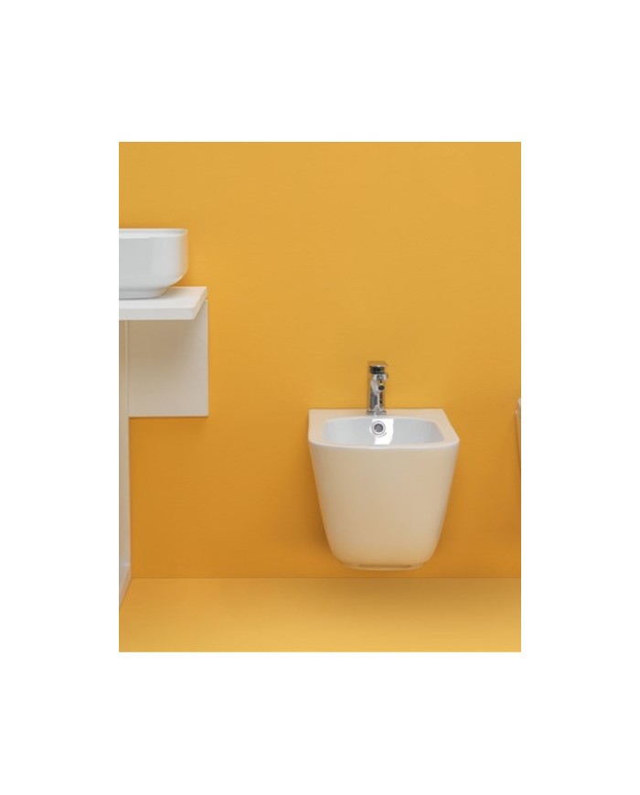 Bidet sospeso completo di protezione acustica, antiurto e fissaggio WB9N - Serie Tribeca