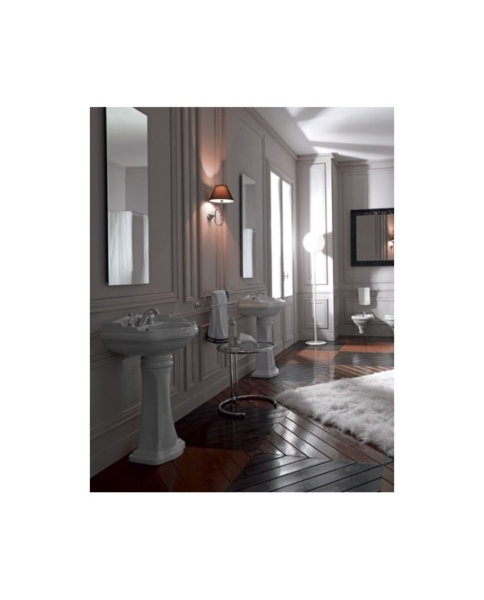 Lavabo 55 monoforo (Tre fori su richiesta) - Serie Retrò