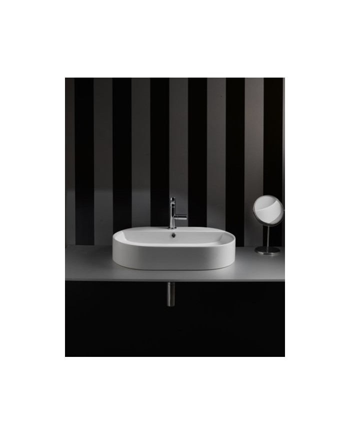 Lavabo 65 appoggio monoforo - Serie Nolita / Aquatech / FLO