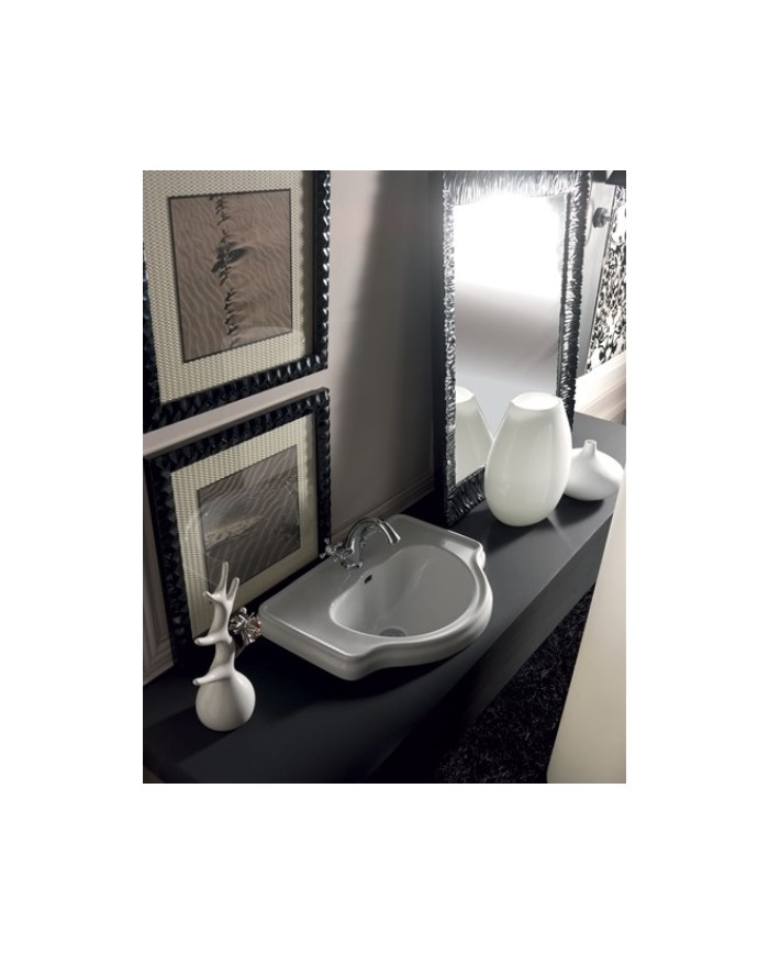 Lavabo incasso 62 x 46 monoforo (Tre fori su richiesta) - Serie Retrò