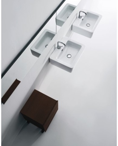 Lavabo sospeso o appoggio monoforo - Serie Aquatech / FLO