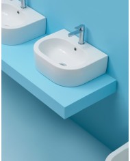 Lavabo sospeso o appoggio monoforo - Serie Aquatech / FLO