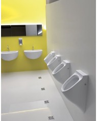 Orinatoio Sospeso completo di sifone e fissaggio - Serie Aquatech