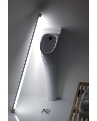 Orinatoio filo muro completo di sifone e fissaggio - Serie Aquatech