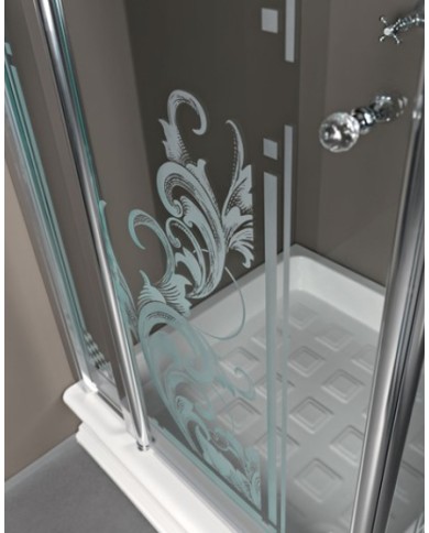 Piatto doccia angolare 100 x 100 quadro - Serie Retrò