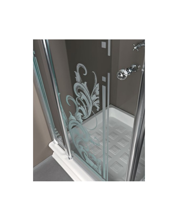 Piatto doccia angolare 100 x 100 quadro - Serie Retrò