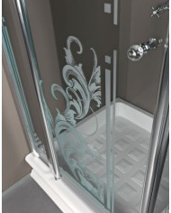 Piatto doccia angolare 100 x 100 quadro - Serie Retrò