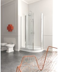 Piatto doccia semicircolare 80 x 120 DX - Serie Retrò