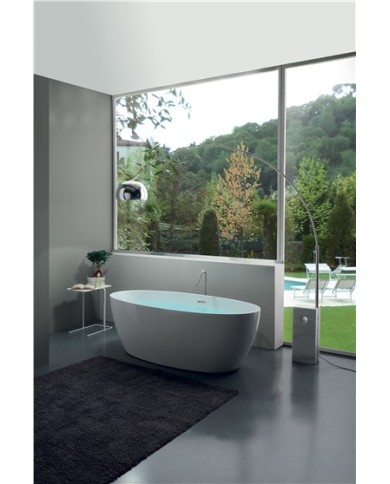 Vasca freestanding in acrilico completa di piletta clic clac - Serie FLO