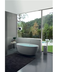 Vasca freestanding in acrilico completa di piletta clic clac - Serie FLO