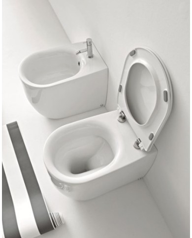 WC filo muro Norim complete di fissaggio WB9N - Serie Nolita