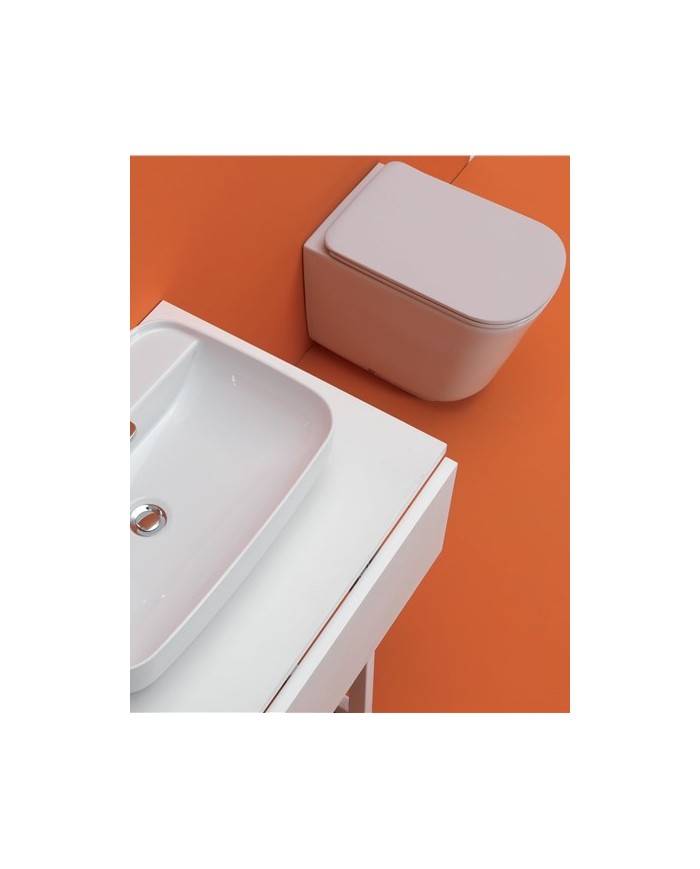 WC filo muro Norim completo di fissaggio WB9N - Serie Tribeca