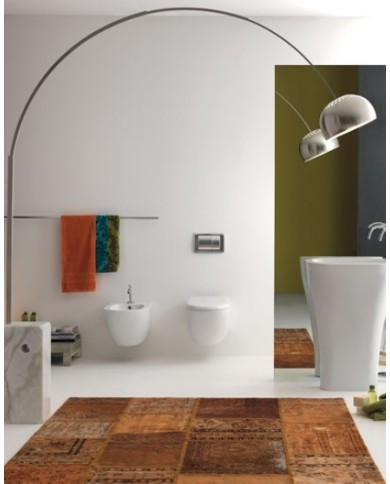 WC sospeso Norim complete di protezione acustica, antiurto - Serie Aquatech