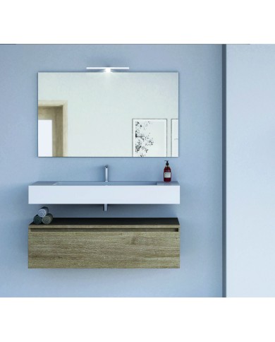 Mobile bagno sospeso 1 cassetto - Serie Alba