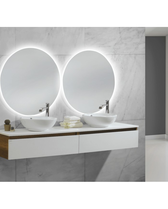 Mobile bagno sospeso 2 cassetti - Serie Vietri