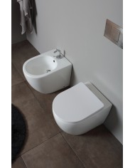 Bidet Nemesi sospeso Rimless 52 x 36 cm - Serie Nemesi