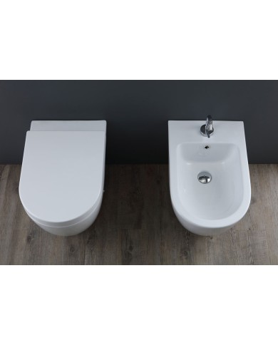 Bidet Nemesi sospeso Rimless 55 x 36 cm - Serie Nemesi