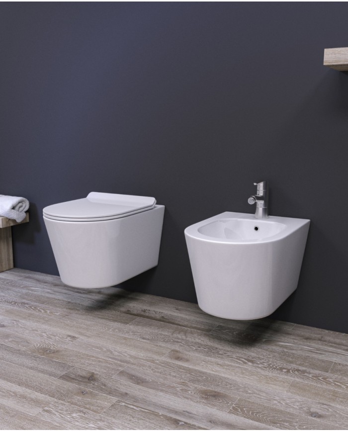 Bidet Nemo Rimless Sospeso 52 x 36 cm - Serie Nemo