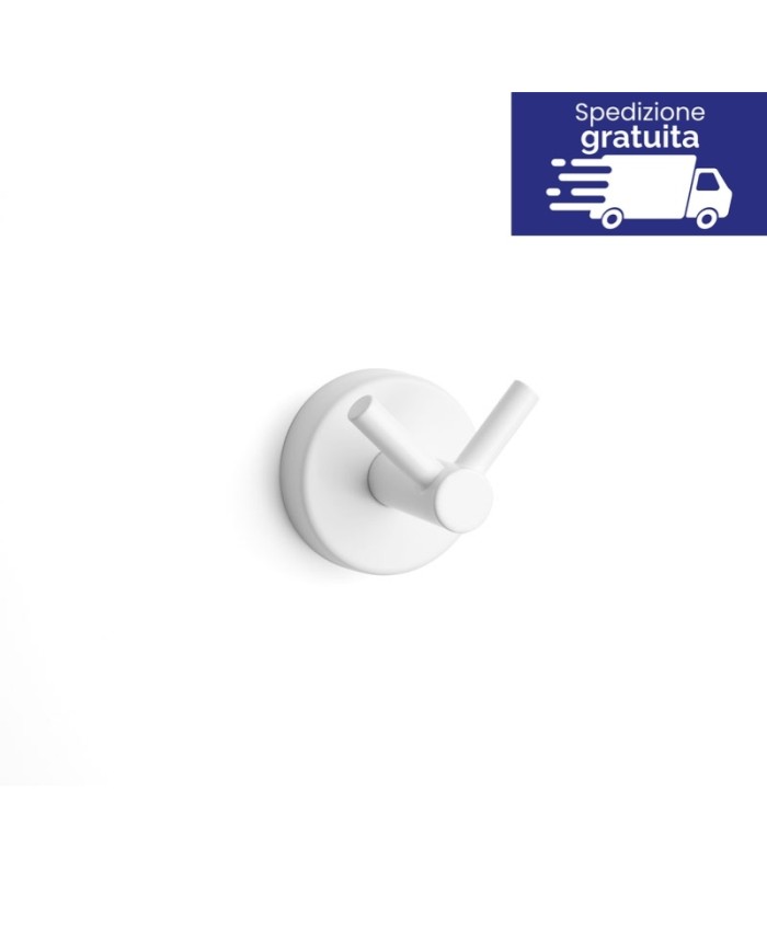 Appendino doppio  - Tipologia Uno Bianco Opaco