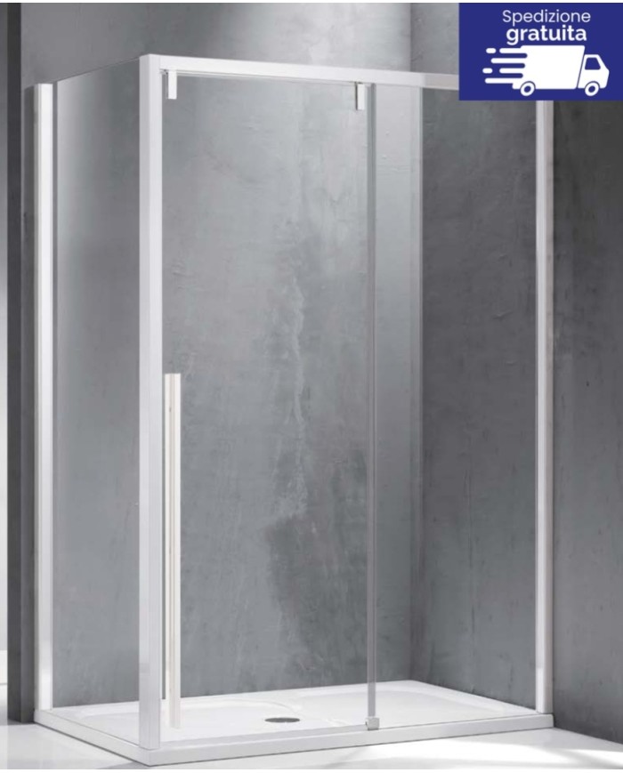 Cabina doccia - Tipologia Santorini 400 & NR-10 Bianco Opaco