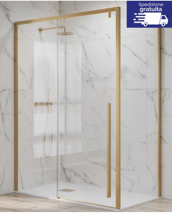 Cabina doccia - Tipologia Santorini 400 & NR-10 Oro Spazzolato