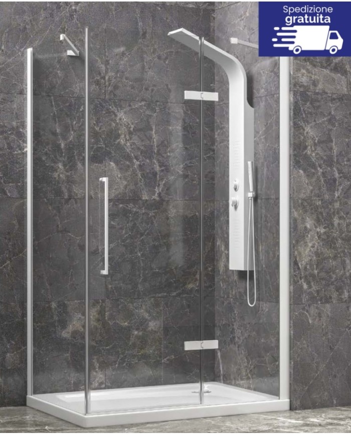 Cabina doccia - Tipologia Tinos 100 Bianco