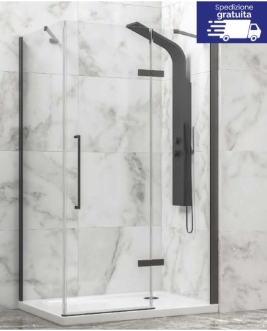 Cabina doccia - Tipologia Tinos 100 Gun Metal