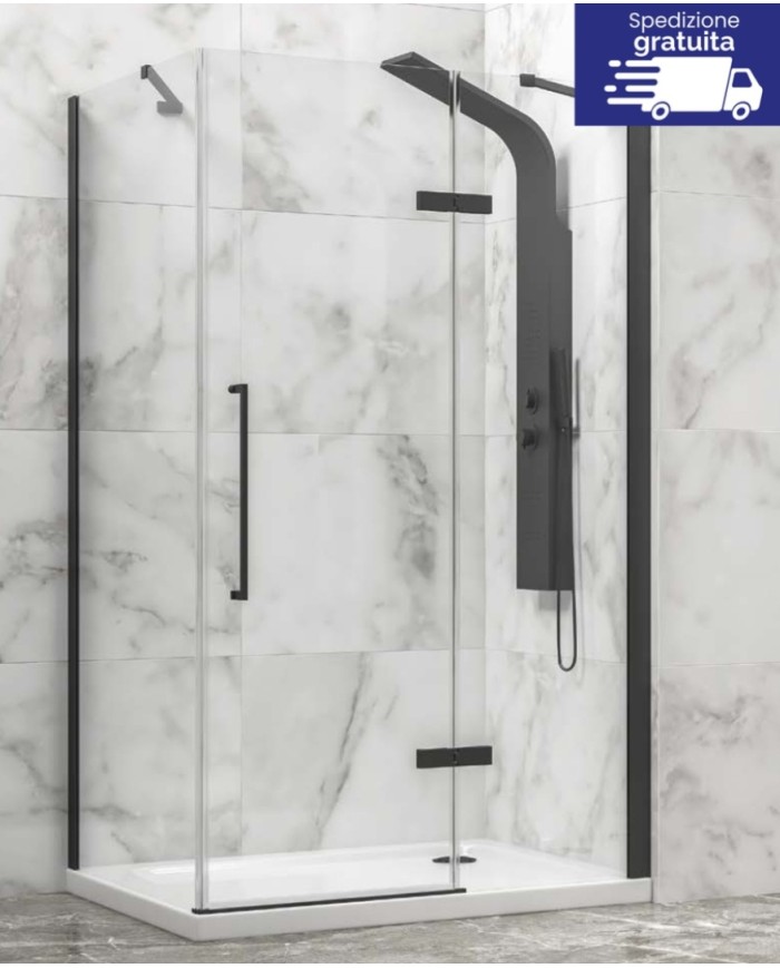 Cabina doccia - Tipologia Tinos 100 Nero
