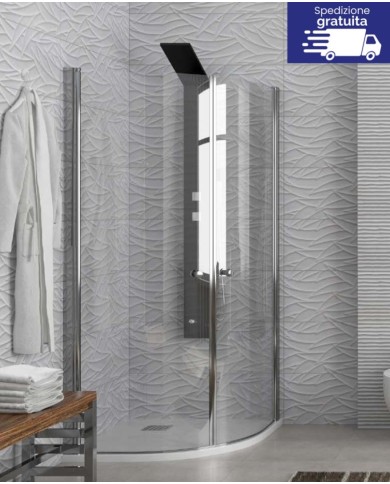 Cabina doccia Semicircolare - Tipologia S 8 Cromo