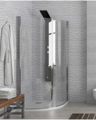 Cabina doccia Semicircolare - Tipologia S 8 Cromo