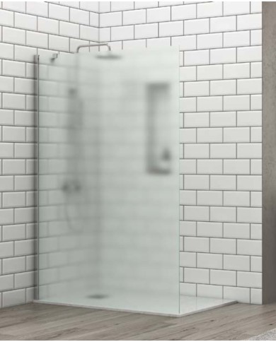 Cabina doccia Walkin - Tipologia S 28F Alto Cromo - Vetro Icy