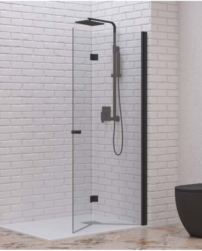 Cabina doccia Walkin - Tipologia S 7 Nero