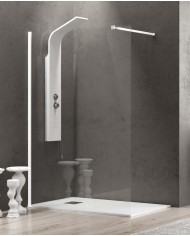 Cabina doccia Walkin - Tipologia Walkin 1 Bianco - Vetro Trasparente