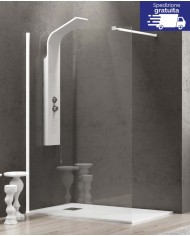 Cabina doccia Walkin - Tipologia Walkin 1 Bianco - Vetro Trasparente