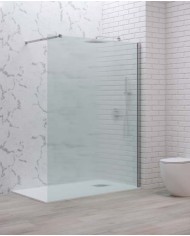 Cabina doccia Walkin - Tipologia Walkin 1 Cromo -  Vetro Flute