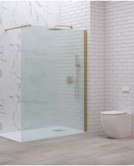 Cabina doccia Walkin - Tipologia Walkin 1 Oro - Vetro Flute