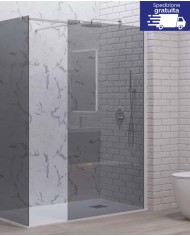 Cabina doccia Walkin - Tipologia Walkin 2 Bianco - Vetro Fume
