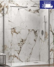 Cabina doccia Walkin - Tipologia Walkin 2 Cromo - Vetro Trasparente